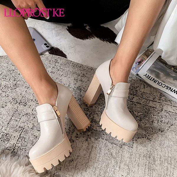 dress shoes lloprost ke 2021 women pumps zip buckle spring summer platform round toe fashion high heel party woman, Black
dress shoes lloprost ke 2021 women pumps zip buckle spring summer platform round toe fashion high heel party woman, Black