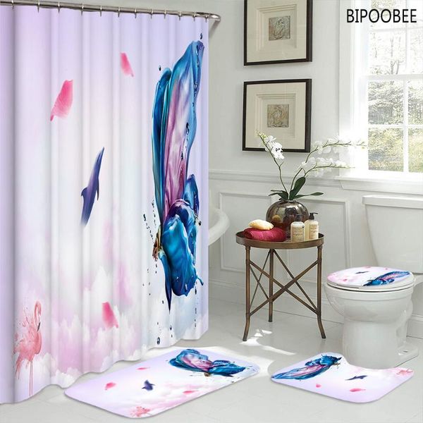 romantic butterfly toilet cover bath mats rugs dolphin shower curtains with hooks durable bathroom curtain set anti-slip carpet
romantic butterfly toilet cover bath mats rugs dolphin shower curtains with hooks durable bathroom curtain set anti-slip carpet