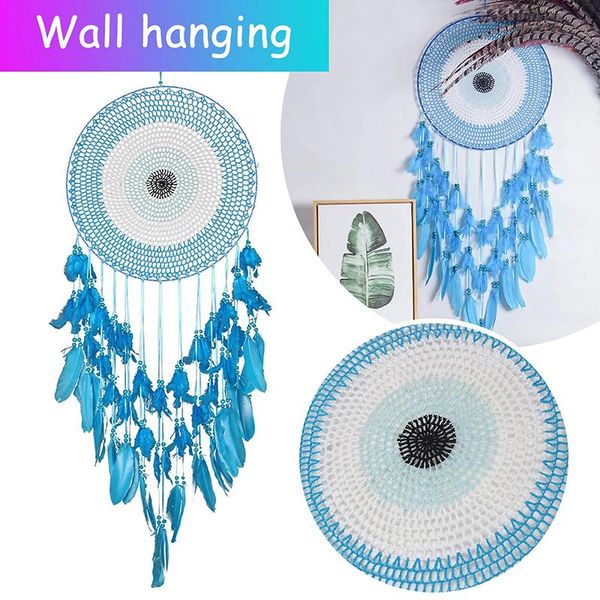 window stickers blue feathers dream catcher beautiful handmade macrame for wall hanging decor ghs99
window stickers blue feathers dream catcher beautiful handmade macrame for wall hanging decor ghs99