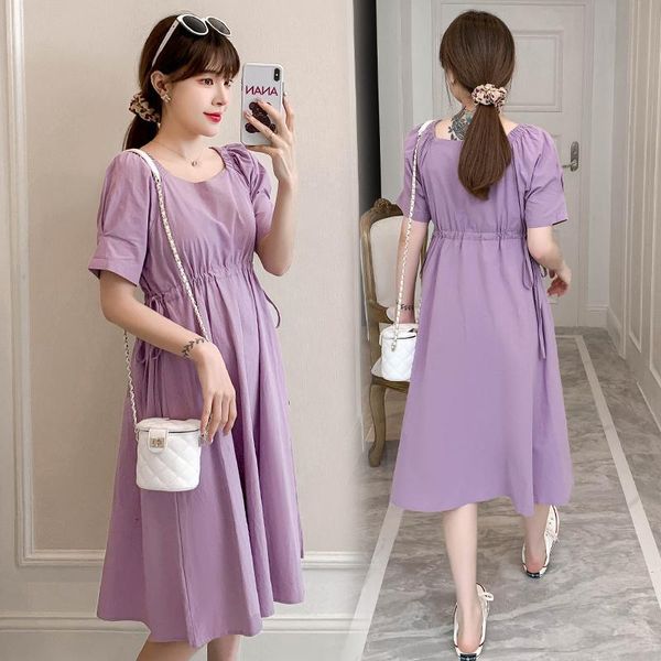 3777# sweet summer korean fashion maternity dress drawstring slim high waist loose clothes for pregnant women vintage pregnancy dresses, White
3777# sweet summer korean fashion maternity dress drawstring slim high waist loose clothes for pregnant women vintage pregnancy dresses, White