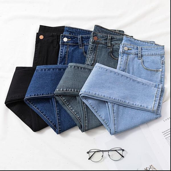 solid skinny jeans woman women jean chic show slim hole denim pencil pants high waist elastic female korean style, Blue
solid skinny jeans woman women jean chic show slim hole denim pencil pants high waist elastic female korean style, Blue