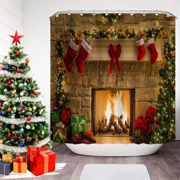 shower curtains christmas printed curtain waterproof mildew-proof bathroom hanging safety punch-decoration
shower curtains christmas printed curtain waterproof mildew-proof bathroom hanging safety punch-decoration