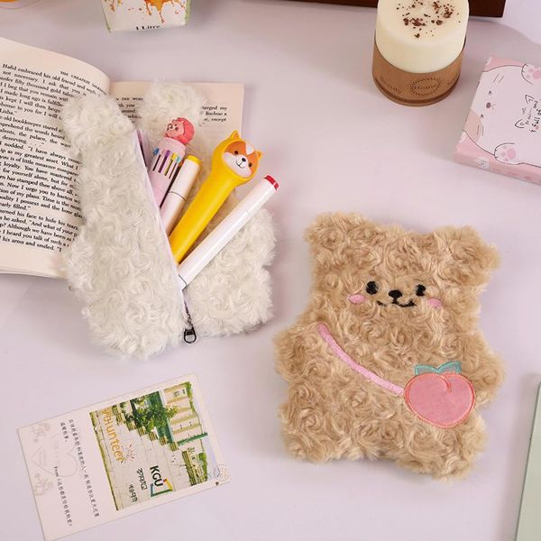 storage bags bear doll pen bag, multifunctional pencil case bag makeup brush pouch coin purse
storage bags bear doll pen bag, multifunctional pencil case bag makeup brush pouch coin purse