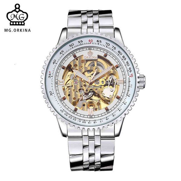 automatic mg male orkina mark watches luxury golden skeleton mechanical movement stealing band men relogio masculino, Slivery;brown
automatic mg male orkina mark watches luxury golden skeleton mechanical movement stealing band men relogio masculino, Slivery;brown