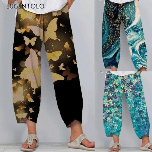 women's pants & capris lugentolo women casual loose elastic waist spring summer thin print female fashion street straight long, Black;white
women's pants & capris lugentolo women casual loose elastic waist spring summer thin print female fashion street straight long, Black;white
