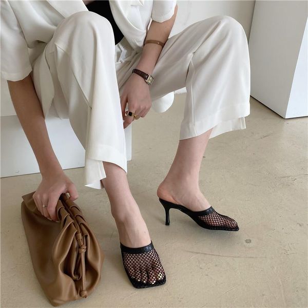 dress shoes women's for 2021 arrival summer solid square toe female's high heels mesh air breathable lady's slippers stylish, Black
dress shoes women's for 2021 arrival summer solid square toe female's high heels mesh air breathable lady's slippers stylish, Black