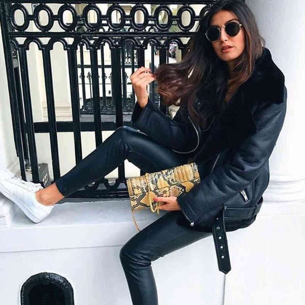 women's jackets autumn casual faux leather women winter sashes zipper streetwear biker motorcycle girls coat female outwear sox2, Black;brown
women's jackets autumn casual faux leather women winter sashes zipper streetwear biker motorcycle girls coat female outwear sox2, Black;brown