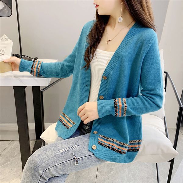 fashion sweater fine woolen early spring women's february august coat knitted cardigan 2021 and autumn thorium fabric, White;black
fashion sweater fine woolen early spring women's february august coat knitted cardigan 2021 and autumn thorium fabric, White;black