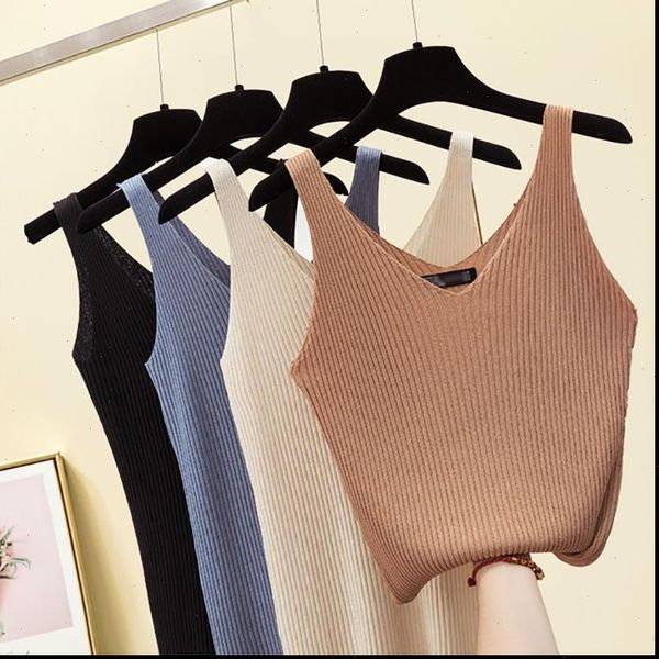 short womens tanks tank women v neck sleeveless thin knitted female slime elasticity summer clothes clothing haut femme, White
short womens tanks tank women v neck sleeveless thin knitted female slime elasticity summer clothes clothing haut femme, White