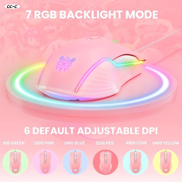 mice 2021 onikuma- cw905 pink girl gaming mouse wired mechanical game dedicated rgb computer 6-speed dpi
mice 2021 onikuma- cw905 pink girl gaming mouse wired mechanical game dedicated rgb computer 6-speed dpi
