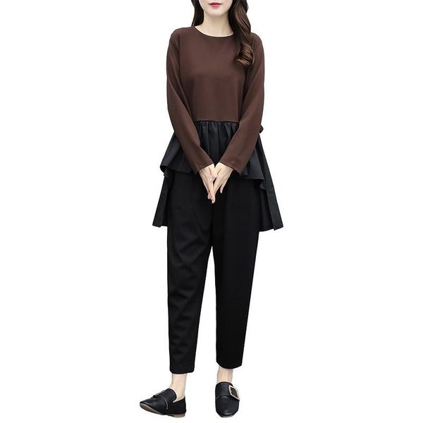 women's two piece pants oversized suit 2021 autumn women`s set elegant loose tuxedo & harem trousers office lady xl-5xl large twinset, White
women's two piece pants oversized suit 2021 autumn women`s set elegant loose tuxedo & harem trousers office lady xl-5xl large twinset, White