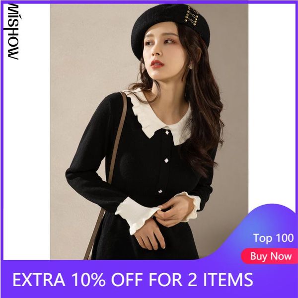 winter vestidos for high waist long sleeve turn down collar vintage elegant knitted retro dresses women mx20d1786 casual, Black;gray
winter vestidos for high waist long sleeve turn down collar vintage elegant knitted retro dresses women mx20d1786 casual, Black;gray