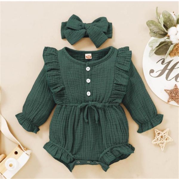 jumpsuits infant baby boy girl cotton linen romper+headband solid colors 2pcs ruffle button long sleeve jumpsuit 0-24m, Blue
jumpsuits infant baby boy girl cotton linen romper+headband solid colors 2pcs ruffle button long sleeve jumpsuit 0-24m, Blue