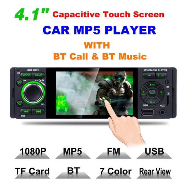 car audio touch screen hd multimedia players jsd-3001 head unit 1din bluetooth radio with 4.1 inch aux cable
car audio touch screen hd multimedia players jsd-3001 head unit 1din bluetooth radio with 4.1 inch aux cable