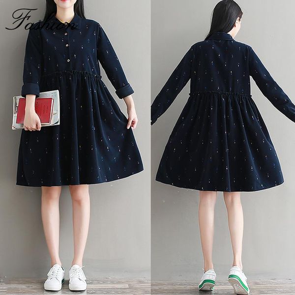 casual dresses autumn korean women corduroy dress long sleeve turn-down collar vintage vestidos robe femme lady 2xl, Black;gray
casual dresses autumn korean women corduroy dress long sleeve turn-down collar vintage vestidos robe femme lady 2xl, Black;gray