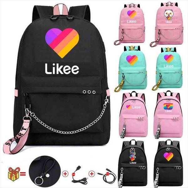 likee schoolbag backpack usb charging video app lapschool bags for teenage girls russian zipper bookbag
likee schoolbag backpack usb charging video app lapschool bags for teenage girls russian zipper bookbag