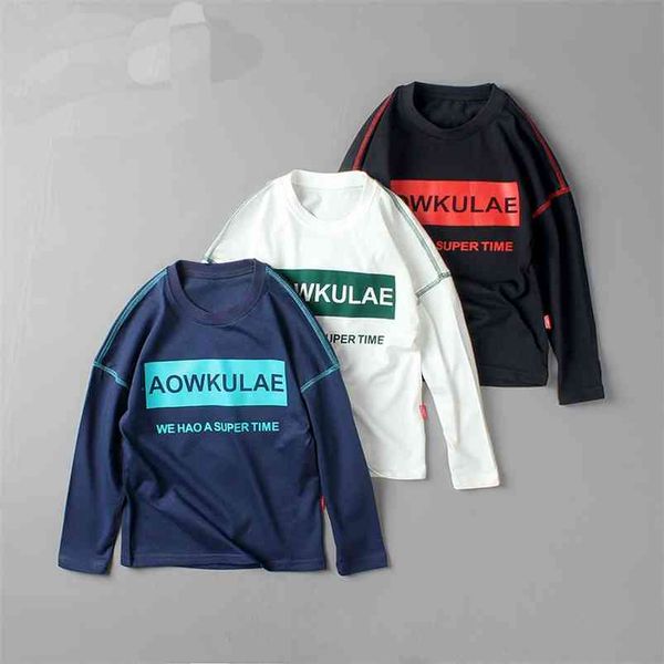 boys t-shirts long sleeve spring bottoming clothes for school cotton children black shirts aowkulae letter teenage 210622, Blue
boys t-shirts long sleeve spring bottoming clothes for school cotton children black shirts aowkulae letter teenage 210622, Blue