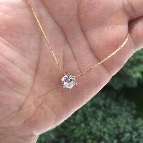 pendant necklaces simple trendy crystal zircon rhinestone necklace for women charm white gold color clavicle chain necklack jewelry, Silver
pendant necklaces simple trendy crystal zircon rhinestone necklace for women charm white gold color clavicle chain necklack jewelry, Silver