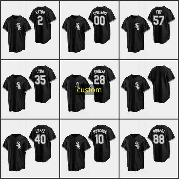 Baseball Jersey #7 Tim Anderson 10 Yoan Moncada 27 Lucas Giolito 57 Jace Fry Custom Black Alternate Men Women Youth size S-XXXXL 1118, Nk logo
Baseball Jersey #7 Tim Anderson 10 Yoan Moncada 27 Lucas Giolito 57 Jace Fry Custom Black Alternate Men Women Youth size S-XXXXL 1118, Nk logo