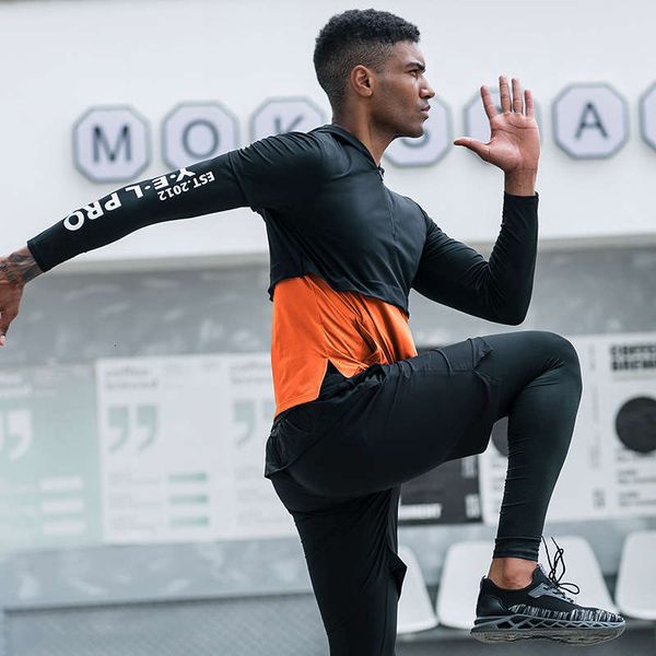 tracksuits sportswear loose men's short sleeve fitness running training quick dry clothes contrast stitching hoodie t-shirt 91210, Gray
tracksuits sportswear loose men's short sleeve fitness running training quick dry clothes contrast stitching hoodie t-shirt 91210, Gray