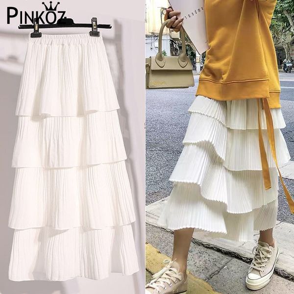 summer spring maxi skirt women white layers pleated soft girl black gothic long vintage chic falda saia jupe femme 210421, Black;white
summer spring maxi skirt women white layers pleated soft girl black gothic long vintage chic falda saia jupe femme 210421, Black;white
