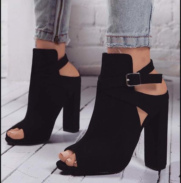 sandals high heels strap pumps flock women gladiator buckle shoes fashion summer ladies size 35-42 t6af, Black
sandals high heels strap pumps flock women gladiator buckle shoes fashion summer ladies size 35-42 t6af, Black