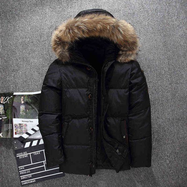 2021 men's winter down jacket warm hooded white duck down anorak men parka detachable fur collar coat warm overcoat y1103, Black
2021 men's winter down jacket warm hooded white duck down anorak men parka detachable fur collar coat warm overcoat y1103, Black