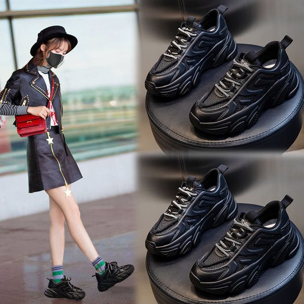 women's shoes autumn thick soled elevated leisure sports children's running breathable plush leather daddy, Black;white
women's shoes autumn thick soled elevated leisure sports children's running breathable plush leather daddy, Black;white