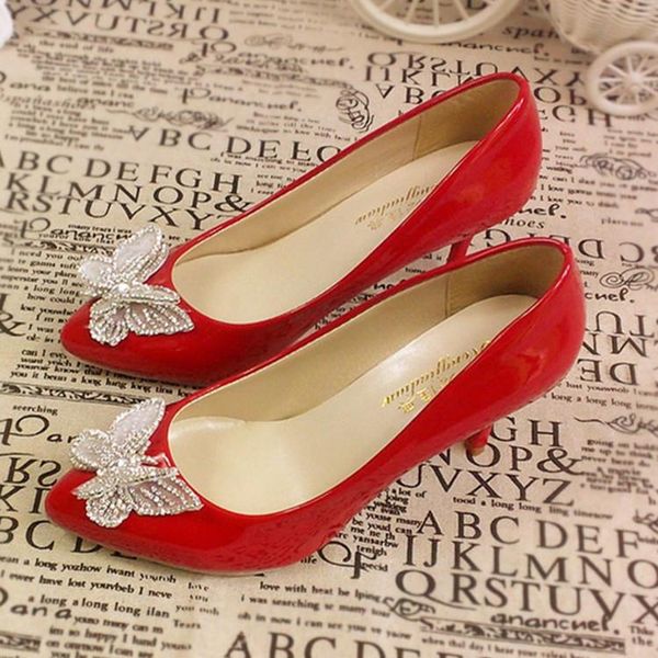 dress shoes gold butterfly red wedding bowknot high heel slip-on shallow women pumps for party banquet evening bridesmaid, Black
dress shoes gold butterfly red wedding bowknot high heel slip-on shallow women pumps for party banquet evening bridesmaid, Black