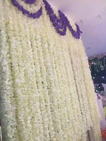 90" 2.3 m elegant artificial silk flower wisteria vine rattan for wedding centerpieces decorations bouquet garland home ornament decora
90" 2.3 m elegant artificial silk flower wisteria vine rattan for wedding centerpieces decorations bouquet garland home ornament decora