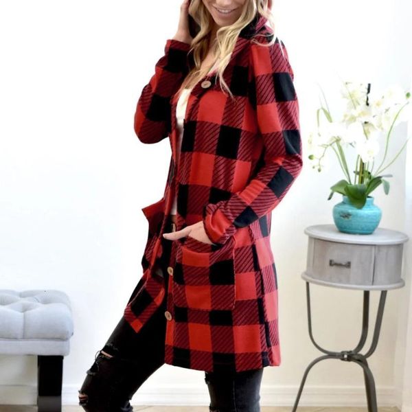 women's jackets fashion womens v-neck long sleeves plaid print cardigan blouse easy hooded autumn winter portability warm drop masc lv, Black;brown
women's jackets fashion womens v-neck long sleeves plaid print cardigan blouse easy hooded autumn winter portability warm drop masc lv, Black;brown