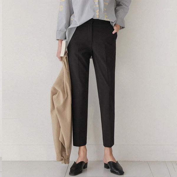 vertical sense suit pants women's straight tube loose leg capris smoking slim casual professional dress thin, Black;white
vertical sense suit pants women's straight tube loose leg capris smoking slim casual professional dress thin, Black;white