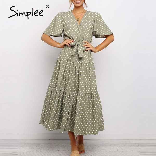 deep v-neck long party women casual short sleeve ruffles polka dot summer beach dress sundress vestidos 210414, Black;gray
deep v-neck long party women casual short sleeve ruffles polka dot summer beach dress sundress vestidos 210414, Black;gray