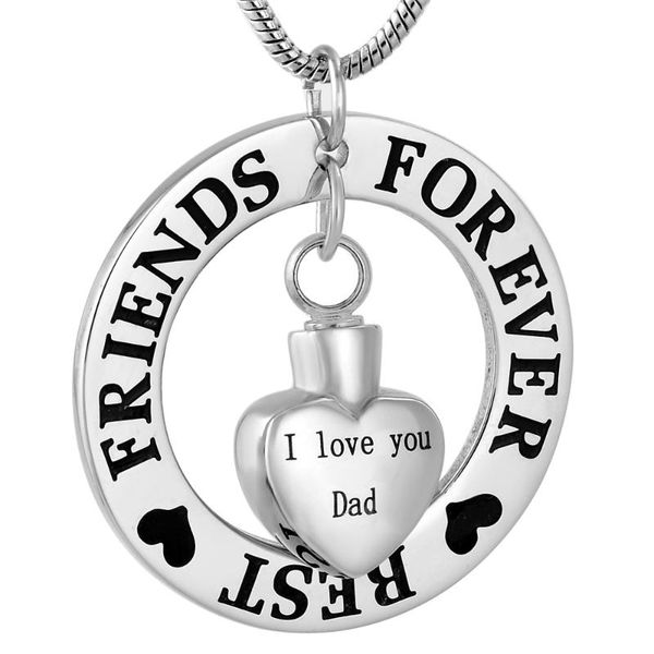 pendant necklaces engraved " friends forever keepsake urn necklace "i love you dad" heart cremation jewelry for ashes, Silver
pendant necklaces engraved " friends forever keepsake urn necklace "i love you dad" heart cremation jewelry for ashes, Silver