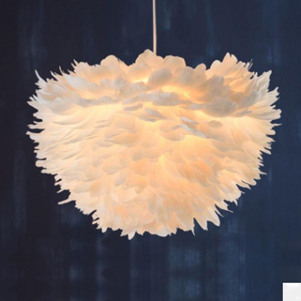 modern nordic white feather lamp girl bedroom decoration pendant e27 hanging line lighting lamps
modern nordic white feather lamp girl bedroom decoration pendant e27 hanging line lighting lamps