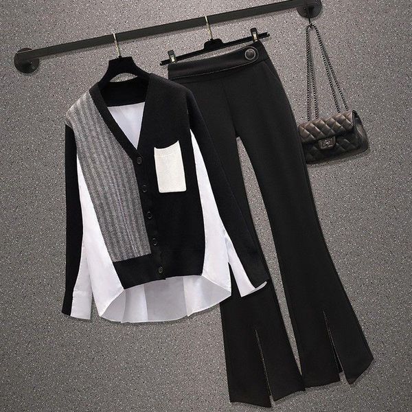women's two piece pants large size women 's 2021 autumn clothes western style youthful -looking - suit slimming slim fit, White
women's two piece pants large size women 's 2021 autumn clothes western style youthful -looking - suit slimming slim fit, White