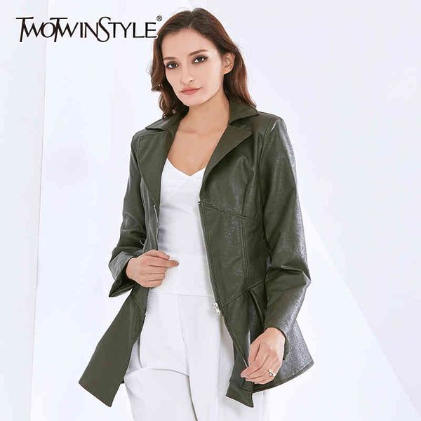 patchwork pu jackets for women lapel long sleeve ruched tunic loose plus size casual coats female autumn 210524, Black
patchwork pu jackets for women lapel long sleeve ruched tunic loose plus size casual coats female autumn 210524, Black