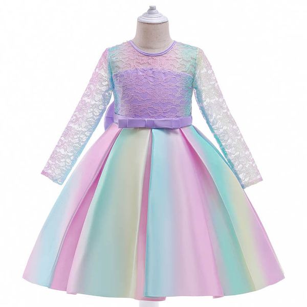 girls dresses rainbow kids clothes childrens clothing lace princess long sleeve colorful skirt large bow flower party formal dress b7627, Red;yellow
girls dresses rainbow kids clothes childrens clothing lace princess long sleeve colorful skirt large bow flower party formal dress b7627, Red;yellow
