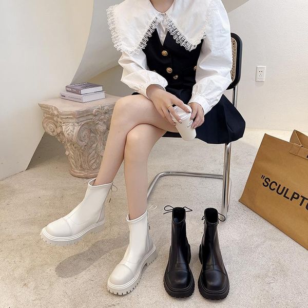 boots 2021 autumn women soft leather knee high thick bottom woman long fashion waterproof round toe plush footwear, Black
boots 2021 autumn women soft leather knee high thick bottom woman long fashion waterproof round toe plush footwear, Black