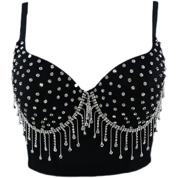 fashion tassel chain camisole korean dancer wear women sleeveless bustier corset crop q940 210527, White
fashion tassel chain camisole korean dancer wear women sleeveless bustier corset crop q940 210527, White
