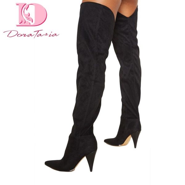 boots doratasia big size 43 fashion 2021 pointed toe strange high heels denim party shoes women thigh, Black
boots doratasia big size 43 fashion 2021 pointed toe strange high heels denim party shoes women thigh, Black
