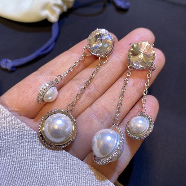 dangle & chandelier pearl tassel earring cubic zircon fashion planet solar system long simple double ball for women jewelry, Silver
dangle & chandelier pearl tassel earring cubic zircon fashion planet solar system long simple double ball for women jewelry, Silver
