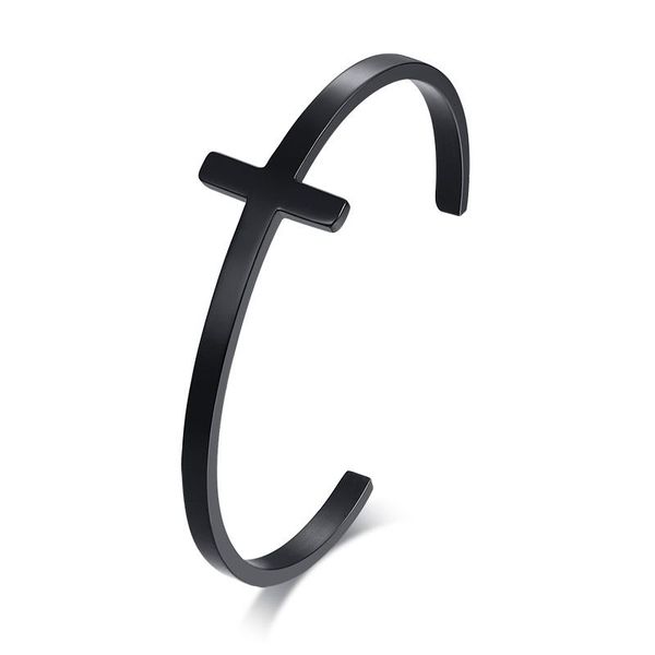 bangle 2021 fashion stainless steel material smooth cross opening simple style and personalized bracelet suitable for women men, Black
bangle 2021 fashion stainless steel material smooth cross opening simple style and personalized bracelet suitable for women men, Black