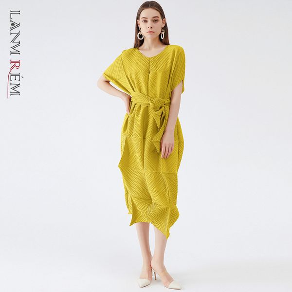 pleated dress mid length round neck short sleeve loose casual summer dresses with belt women's arrivals 2d1726 210507, Black;gray
pleated dress mid length round neck short sleeve loose casual summer dresses with belt women's arrivals 2d1726 210507, Black;gray