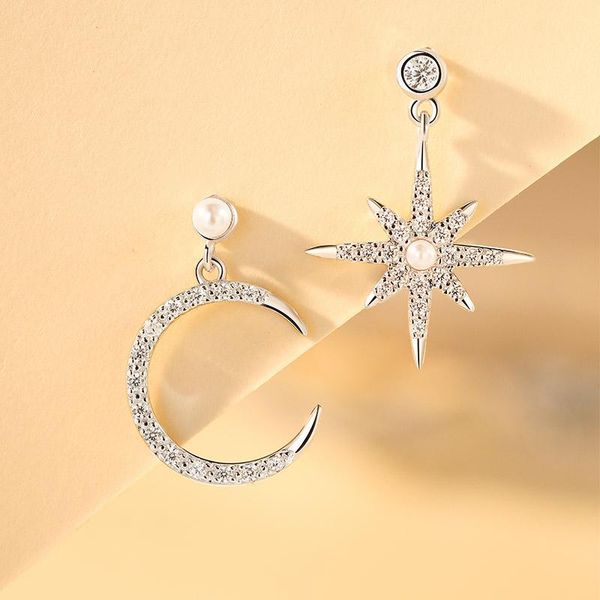 dangle & chandelier spring star and moon earrings korean version of asymmetric metal eardrop lady temperament versatile party jewelry, Silver
dangle & chandelier spring star and moon earrings korean version of asymmetric metal eardrop lady temperament versatile party jewelry, Silver