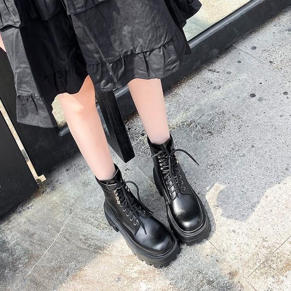 boots women's square head thick heel lace up rivet punk in autumn and winter 2021, Black
boots women's square head thick heel lace up rivet punk in autumn and winter 2021, Black