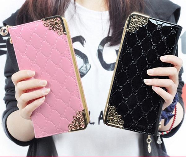 wallets korean version of the ladies zipper wallet large capacity long patent leather clutch, Red;black
wallets korean version of the ladies zipper wallet large capacity long patent leather clutch, Red;black