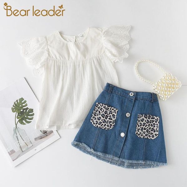 clothing sets bear leader girls elegant summer baby sleeve and denim leopard skirt outfits children casual clothes, White
clothing sets bear leader girls elegant summer baby sleeve and denim leopard skirt outfits children casual clothes, White