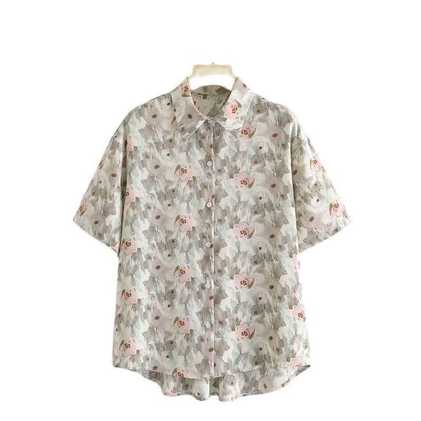 women's blouses & shirts ladies 2021 fashion graffiti print loose asymmetrical blouse retro short sleeve streetwear, White
women's blouses & shirts ladies 2021 fashion graffiti print loose asymmetrical blouse retro short sleeve streetwear, White
