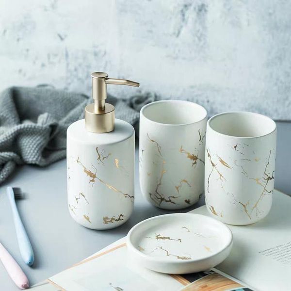 bath accessory set nordic matte gold ceramics bathroom accessories soap dispenser/toothbrush holder/tumbler/soap dish luxurious washing kit
bath accessory set nordic matte gold ceramics bathroom accessories soap dispenser/toothbrush holder/tumbler/soap dish luxurious washing kit